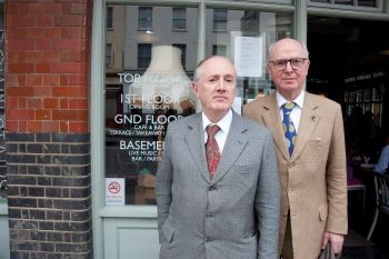 Jake and Dinos worked as studio assistants in London to British artists Gilbert and George.