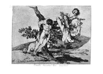 One of Goya's prints from the <i>Disasters of War</i> series (1810s)