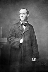 A photograph of Church taken some time between 1855 and 1865, from the photography studio of Brady-Handy. The sideburns he wears were <i>de rigueur</i> at the time.
