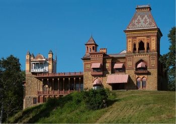 Olana, the house that Church built in upstate New York, overlooking the Hudson River.