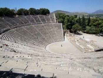 Polycleitus the Younger, the son of the noted sculptor Polycleitus, designed the ancient Greek theater (4th century BCE) at Epidauros.