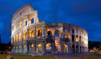 The Colosseum (72-80 CE), one of the most famous of Roman structures, could hold up to 60,000 spectators for the gladiatorial games and animal hunts staged there.