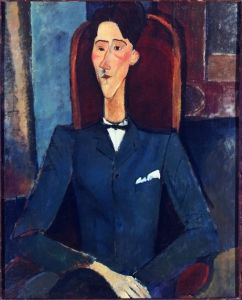 Jean Cocteau, portrait by Modigliani, oil on canvas (1916), Princeton University Art Museum, Princeton, New Jersey