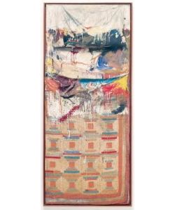 Robert Rauschenberg's <i>Bed</i> (1955) is an early example of his “combines.”