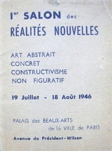 Catalogue for the first exhibition of the Salon des Réalités Nouvelles (1946)