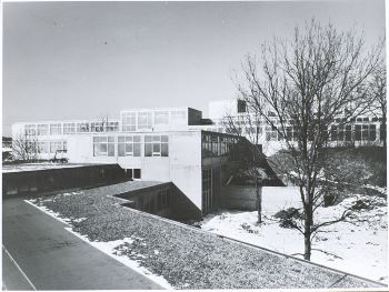 The Hoschschule für Gestaltung campus, designed by Max Bill