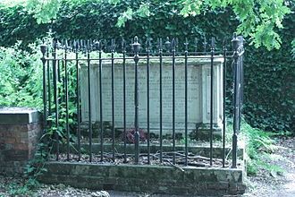 The grave of John Constable, Hampstead Parish Church, London