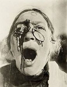 Sergei M. Eisenstein, <i>Battleship Potemkin</i>, (“screaming woman with pince-nez” still from the <i>Odesa Steps</i> sequence) (1925). The <i>Odesa Steps</i> sequence is a textbook demonstration of Eisenstein’s dialectical montage technique where meaning is generated through the collision (rather than unification) of individual shots.
