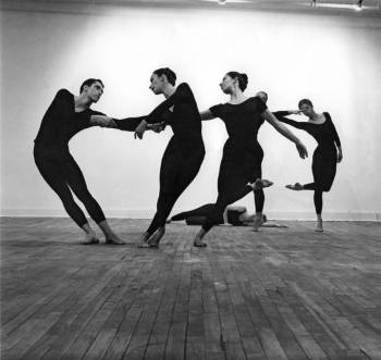 <i>Untitled (Cunningham Dancers)</i> is a 1961 photograph by artist Robert Rauschenberg