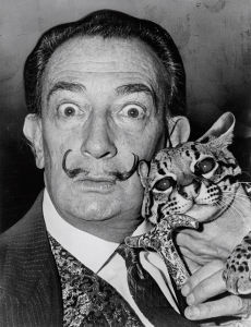 The always-eccentric Dalí even had a pet ocelot named Babou.