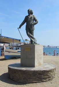 Statue of Dalí in Cadaqués, Spain