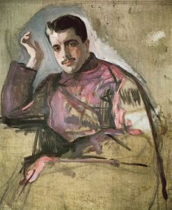 <i>Portrait of Sergei Diaghilev</i> (1909). Valentin Serov. Oil on canvas