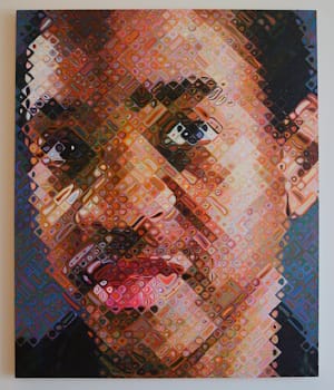 <i>Lyle </i>(1999) by Chuck Close.