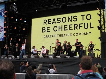 A 2012 performance in London’s Trafalgar Square by the Graeae Theatre Company