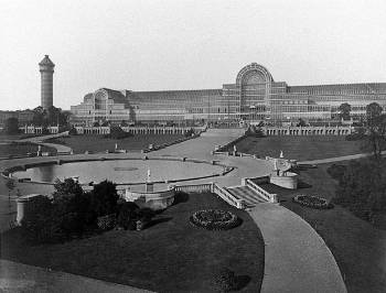 Philip Henry Delamotte's <i>The Crystal Palace</i> (1854) shows the innovative building reassembled in Sydenham, England.