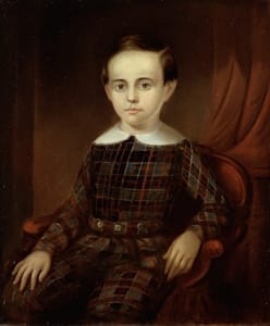 In the 1840s, Duncanson worked primarily as a portrait painter, creating works like <i>Portrait of William Berthelet</i> (1846).