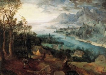 يُظهر مثال الزارع من تأليف بيتر بروغل الأكبر (1557) فلاحًا في أسفل اليسار ، ظهر ظهره بشكل رمزي على المنظر الدرامي للجبال والوادي الذي يملأ الصورة ، وهو يزرع بذور الإيمان
