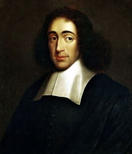 تُظهر لوحة <i> Portrait du Baruch Spinoza </i> (حوالي 1665) لفنان غير معروف الفيلسوف الرائد في ذلك العصر. كانت عائلة سبينوزا من اليهود البرتغاليين الذين لجأوا إلى هولندا.