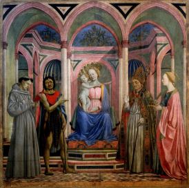 دومينيكو فينيزيانو <i> سانت.  جسدت لوسي ألتربيس </ i> (1445-1447) توظيف الفنان الجديد للون.