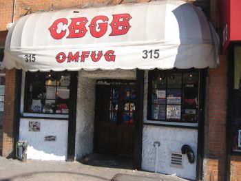 The CBGB Club on Bowery St in New York City's East Village (pictured here in 2005), was an important music venue where several Punk groups, like the Ramones, got their start.