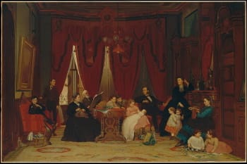 <i>The Hatch Family</i> (1870-71). Johnson turned towards portraiture in the latter years of his career.
