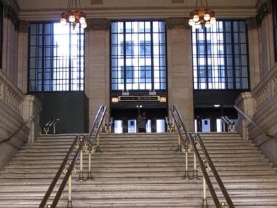 Chicago Union Station. The grand staircases where Brian De Palma paid his homage to Eisenstein in <i>The Untouchables</i> (1987)