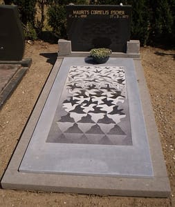 The grave of M.C Escher in Baarn, the Netherlands