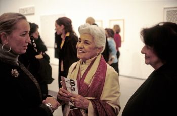 Monir Farmanfarmaian at Belvedere Palace in Vienna, Austria, in 2009.