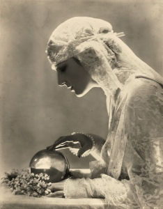 Baron Adolph de Meyer's <i>Dolores</i> (1921), an image taken for <i>Vogue</i>, exemplifies his emphasis on atmosphere and mood.