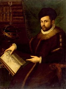 In addition to her portraits of noblewomen, Fontana painted the portraits of several scholars from the University of Bologna where she had studied, such as this 1589 portrait of physician Girolamo Mercuriale.
