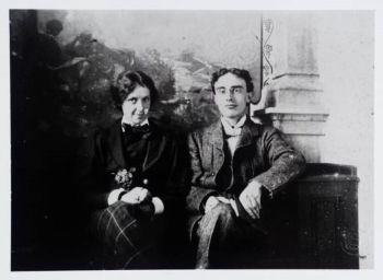 Fry pictured with his wife Helen at Failand House, near Bristol, in 1897. Despite their enforced separation, Fry remained devoted to Helen and wrote letters to her throughout his life.
