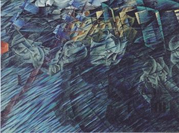 Umberto Boccioni's <i>States of Mind II: The Wayfarers</i> is from a 1911 series that included <i>States of Mind I: The Farewells</i> and <i>States of Mind III: Those Who Stay</i>, all depicting moments in a train station.