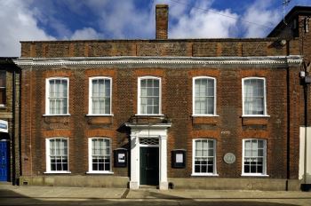 The Gainsborough House, childhood home of artist and now a museum and gallery. Located in Sudbury, Suffolk, England