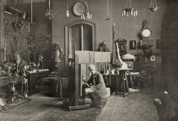 As art historian Mary G Morton said “Gérôme (pictured here in his studio) possessed not only the credentials of artistic success, but also the look of the 'French master': urbane and cultured, witty, fashionably sharp and delicately handsome.”
