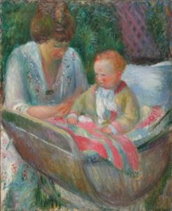Glacken's painting - The Artist's Wife and Child