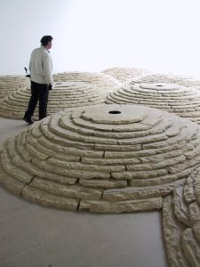Goldsworthy built <i>Stone Room</i> in 2007, a series of eleven domes made of locally sourced materials.