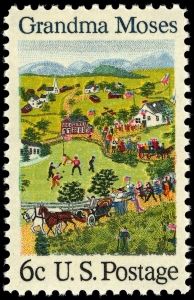 1969 US postage stamp honoring Grandma Moses