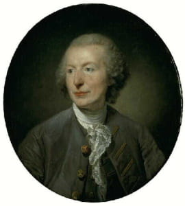 Greuze painted this portrait of his earliest patron, Abbé Louise Gougenot in 1757.