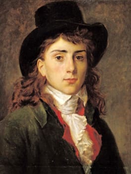 Gros self-portrait, age of twenty.