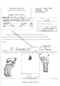 <i>Birth Certificate of My Son (collaboration Linda & Hans Haacke)</i> (1969)