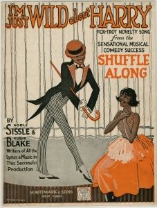 صورة غلاف للنوتة الموسيقية لـ "أنا متوحش حول هاري" من <i> Shuffle Along </i> (1921).
