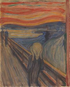 Edvard Munch's <i>The Scream</i> made a strong impression on Heckel and others in the Die Brücke school.