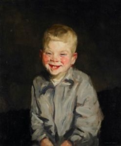 <i>The Laughing Boy (Jopie van Slouten)</i> (1910). With his children's portraits, Henri was paying direct homage to the Dutch master, Frans Hals.
