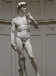 أصبح <i> ديفيد </ i> (1501-1504) لمايكل أنجلو رمزًا مدنيًا يجسد المثل العليا لفلورنسا.