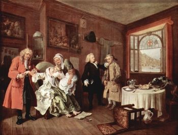 <i>The Lady's Death</i> was the sixth and concluding part in the <i>Marriage A-la Mode</i> series (1745)
