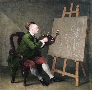<i>Self-Portrait</i> by William Hogarth (c. 1757)