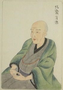 <i>Portrait of Hokusai</i> by Keisai Eisen (date unknown)