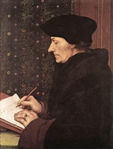 Holbein's portrait of Desiderius Erasmus (1523)