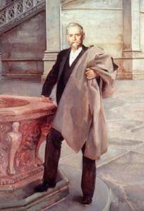 Vanderbilt was so pleased with Hunt's design for <i>Biltmore House</i> he commissioned John Singer Sargent to paint Hunt's portrait as he stood in the mansion's opulent interior.