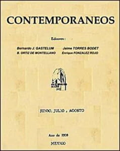 Cover of the magazine <i>Contemporáneos</i> (1928)